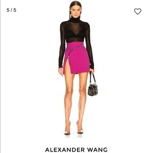 Alexander Wang Zip Detail Mini Skirt